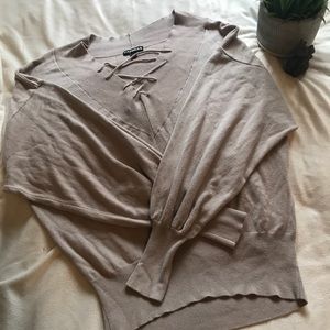 Express light weight sweater, balloon sleeves.